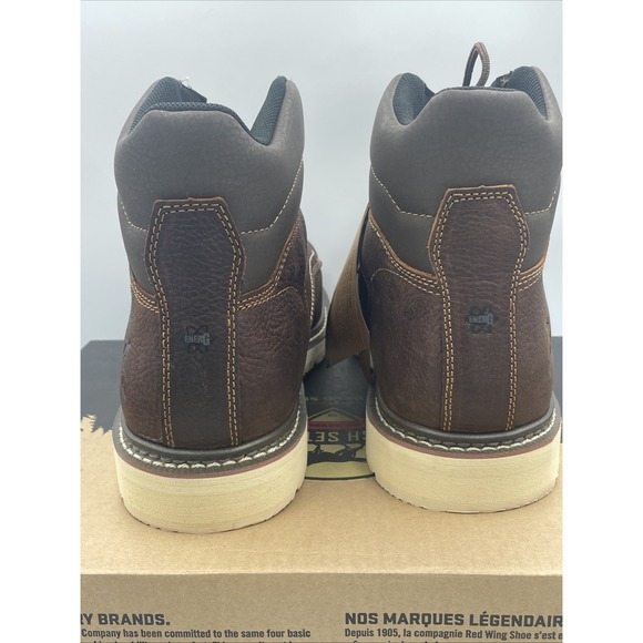 Irish Setter Red Wing Kittson Steel Toe Work Boots Brown Leather Mens‎ Size 14 D main image 5